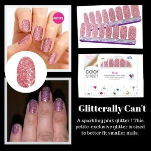Color Street Nail Strips - Glitter-ly Can't - Petite Size